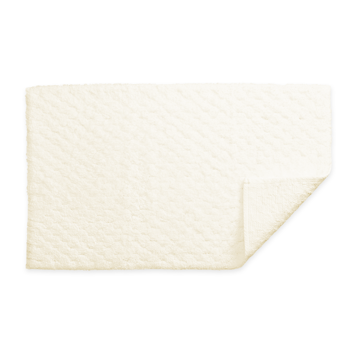 Flat Matouk Lotus Bath Rug in Ivory