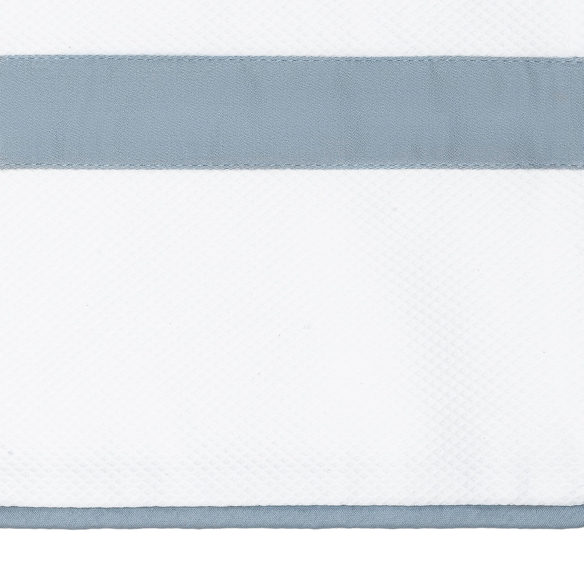 Swatch Sample of Matouk Louise Pique Bedding in Color Hazy Blue