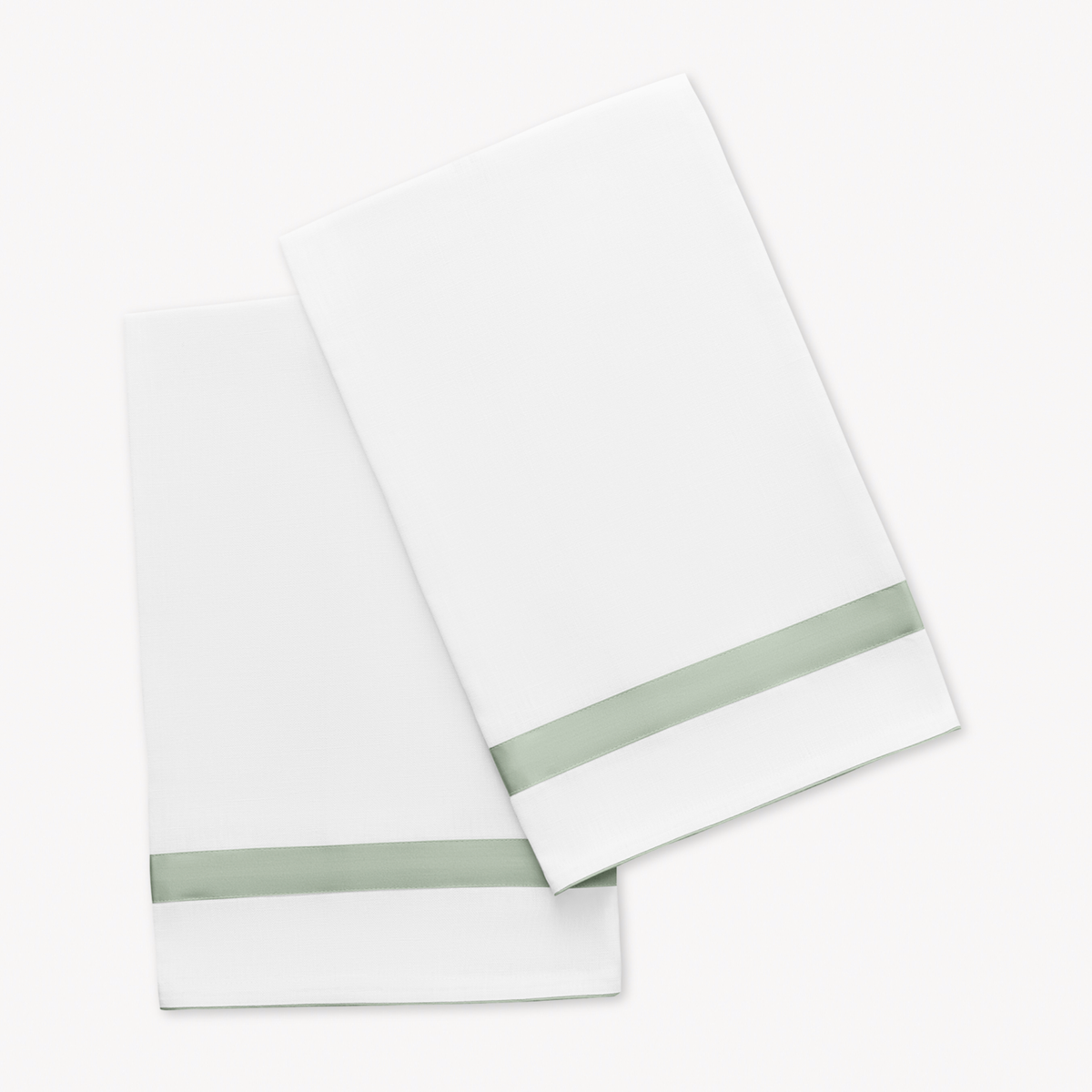Pair of Matouk Lowell Guest Towels in Celadon