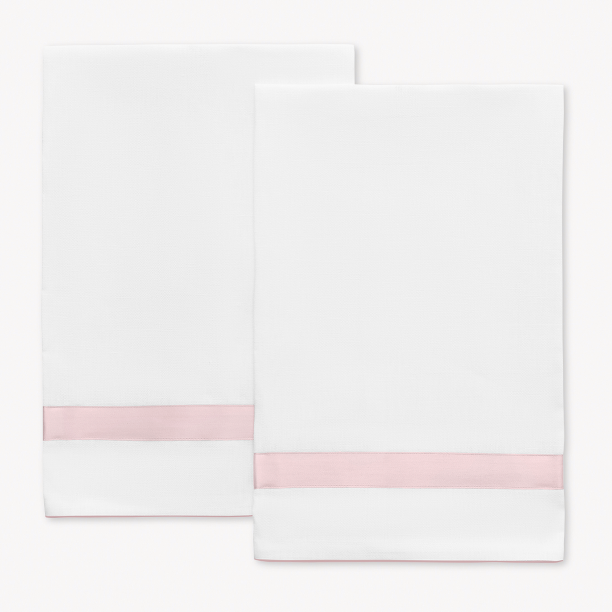 Pair of Matouk Lowell Guest Towels in Pink