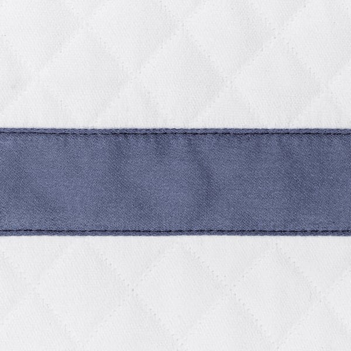Swatch Sample of Steel Blue Matouk Lowell Matelassé Bedding