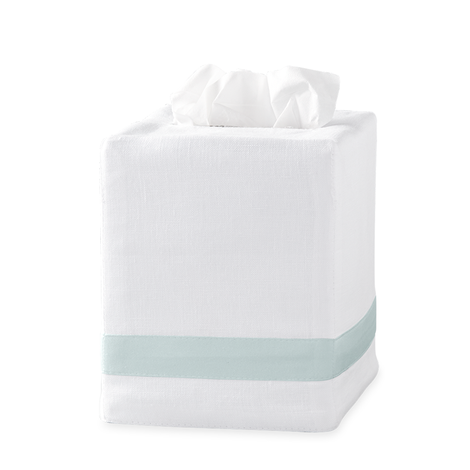 Silo Image of Matouk Lowell Tissue Box Cover in Color Opal