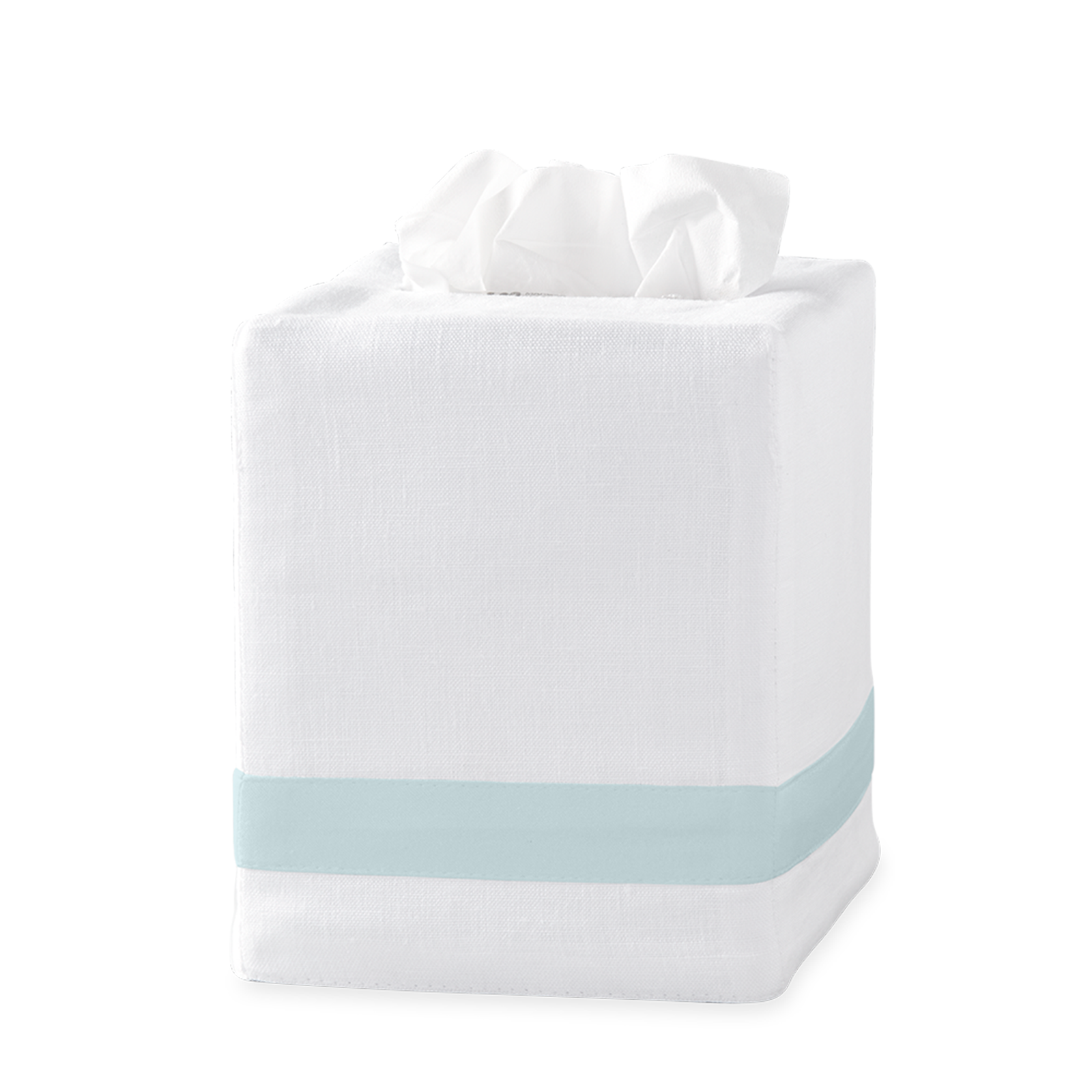 Silo Image of Matouk Lowell Tissue Box Cover in Color Pool