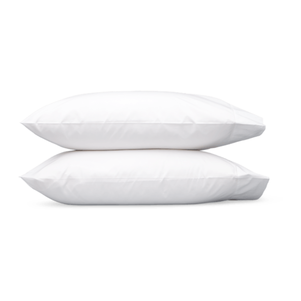 Pair of Pillowcases of Matouk Luca Hemstitch Bedding in White Color