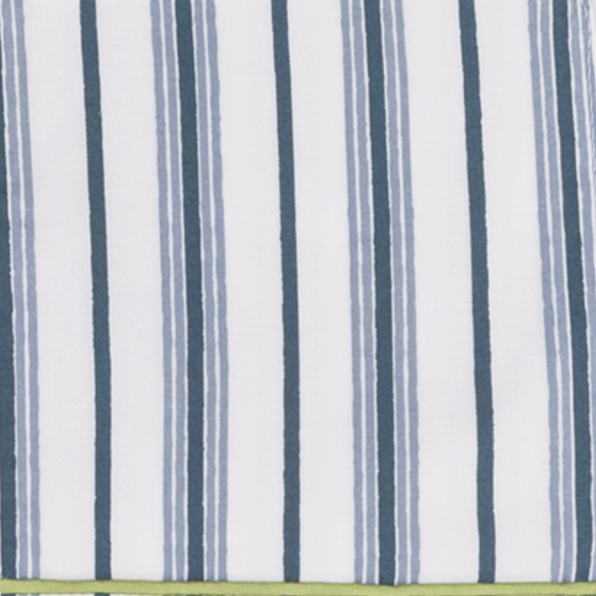 Fabric Closeup of Matouk Luca Pajama Set in Calypso Prussian Blue