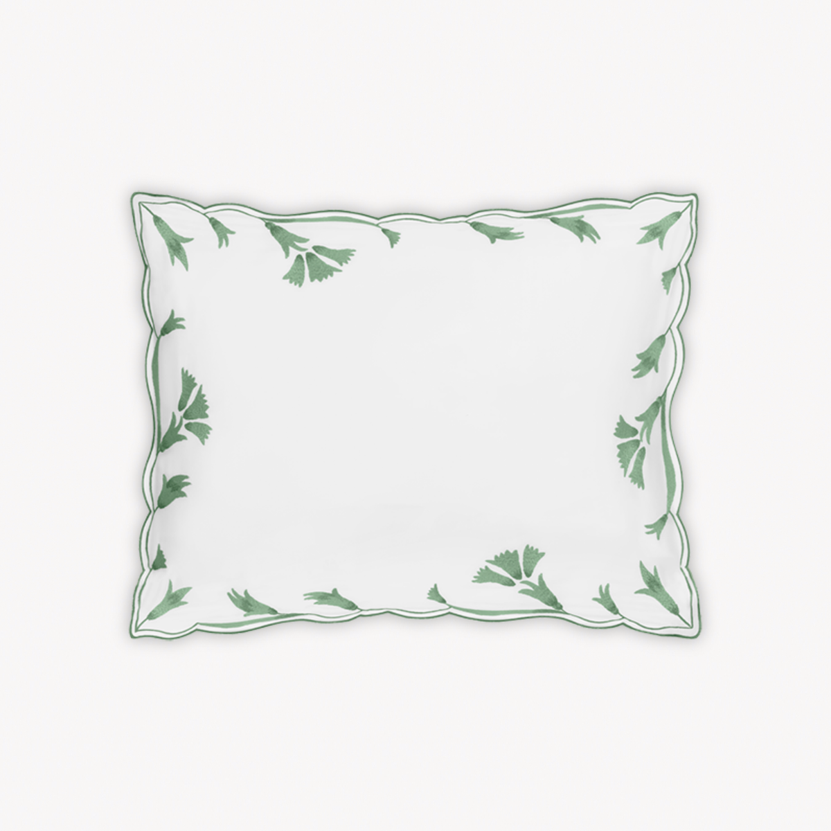 Boudoir Sham Silo of Matouk Marcella Bedding in Clover