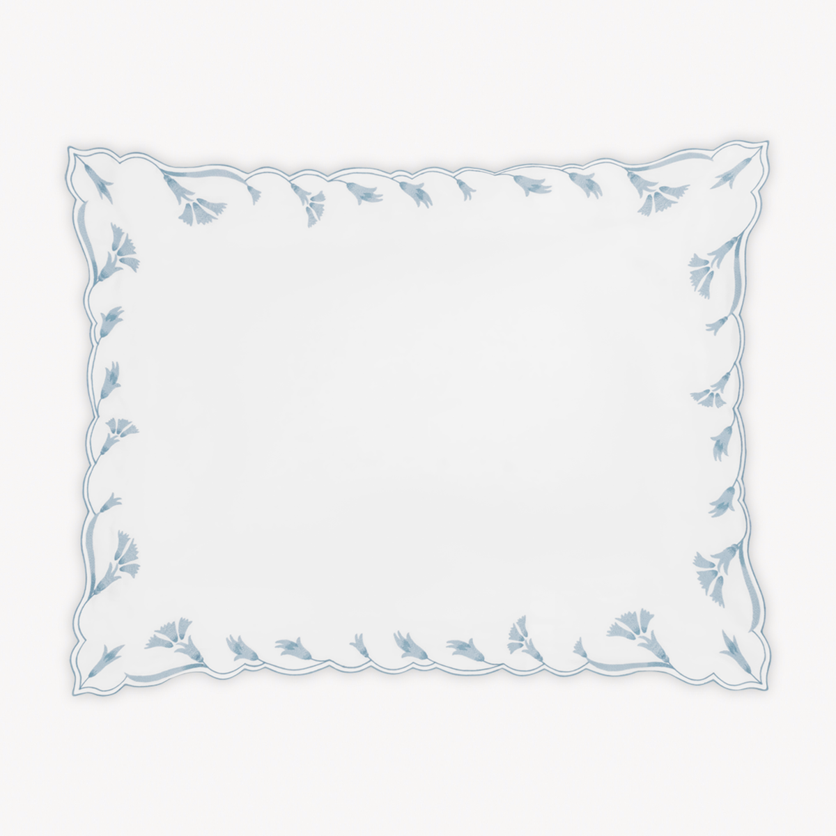 Sham Silo of Matouk Marcella Bedding in Hazy Blue