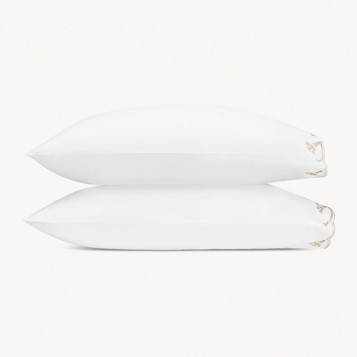 Pair of Pillowcases of Matouk Marcella Bedding in Dune