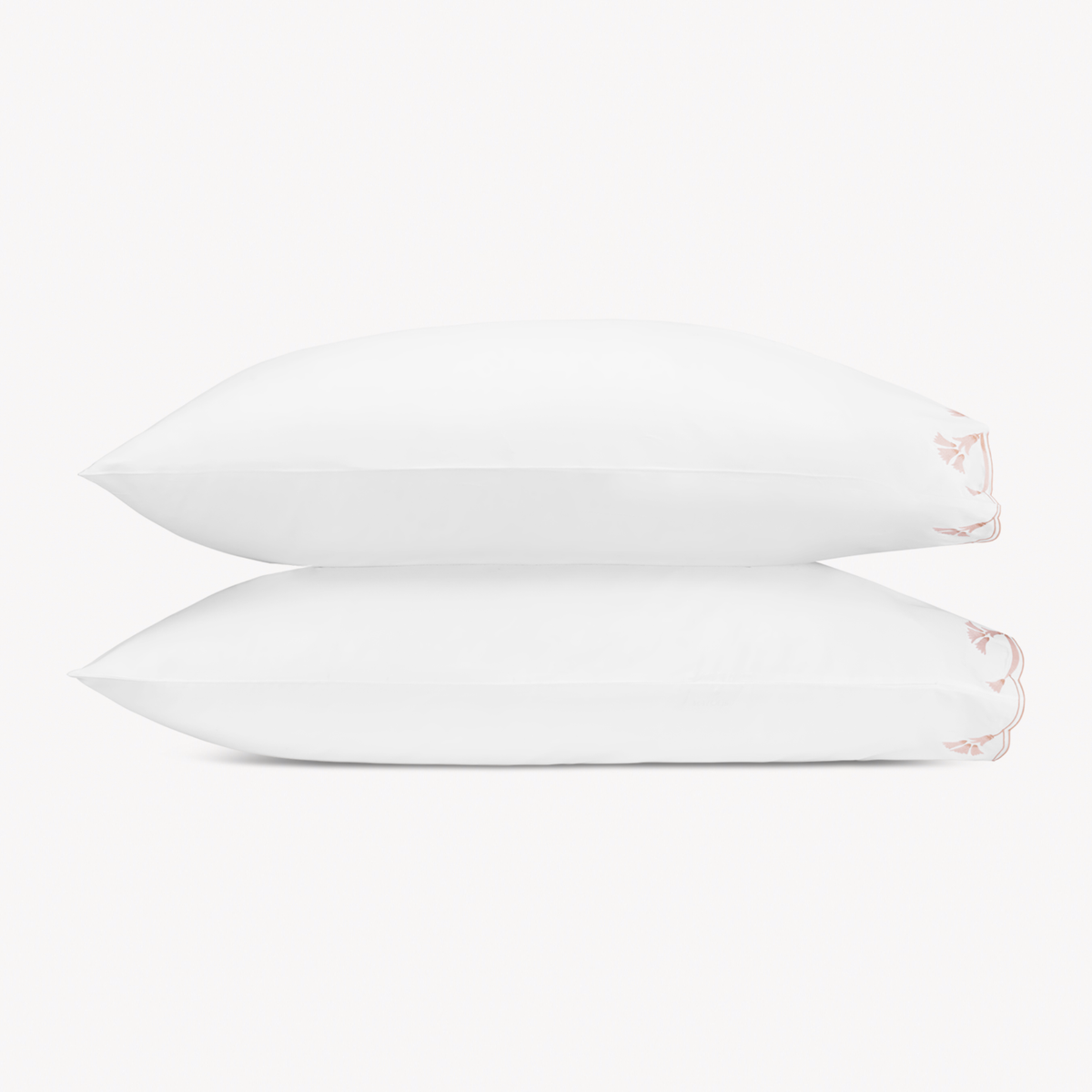 Pair of Pillowcases of Matouk Marcella Bedding in Pink