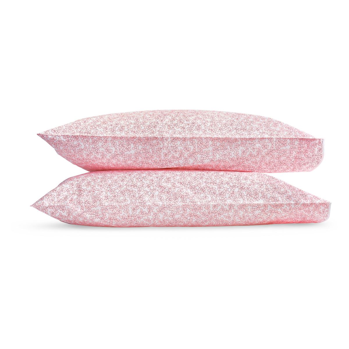 Pair of Pillowcases of Matouk Margot Bedding in Blush Color