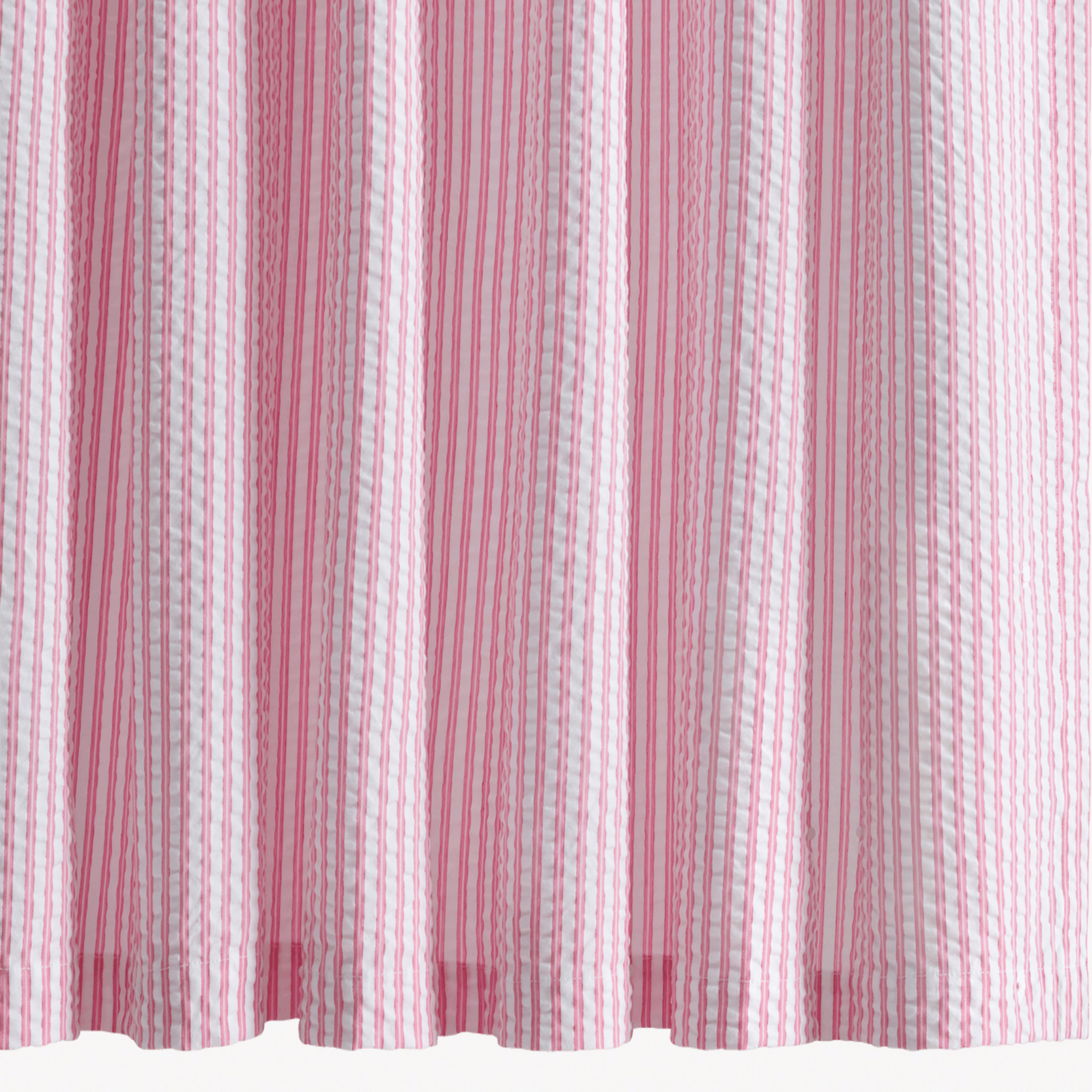 Closeup of Matouk Matteo Shower Curtain in Peony