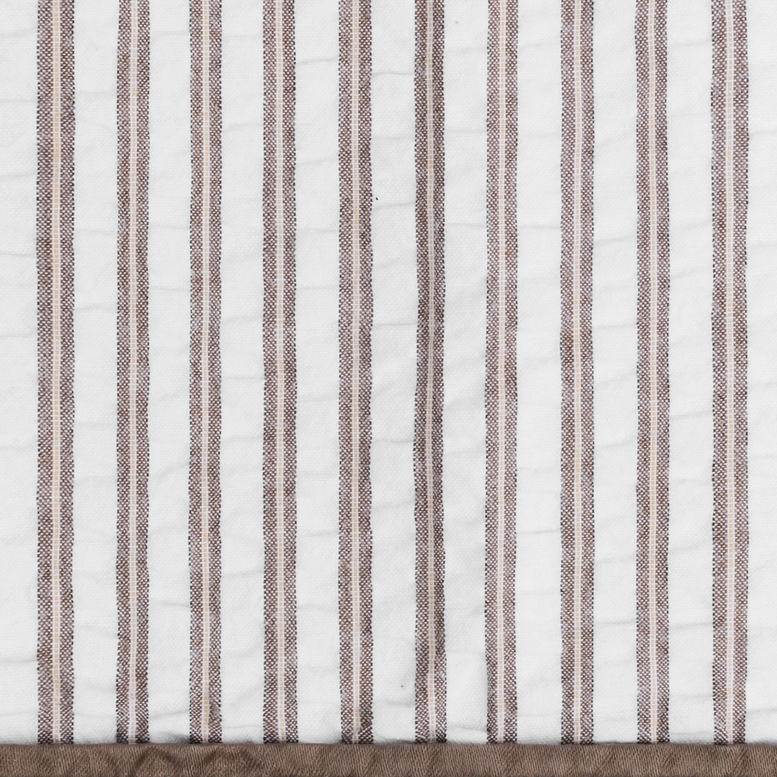 Woman wearing the Matouk Matteo Pajama Shirt in Bark - side view