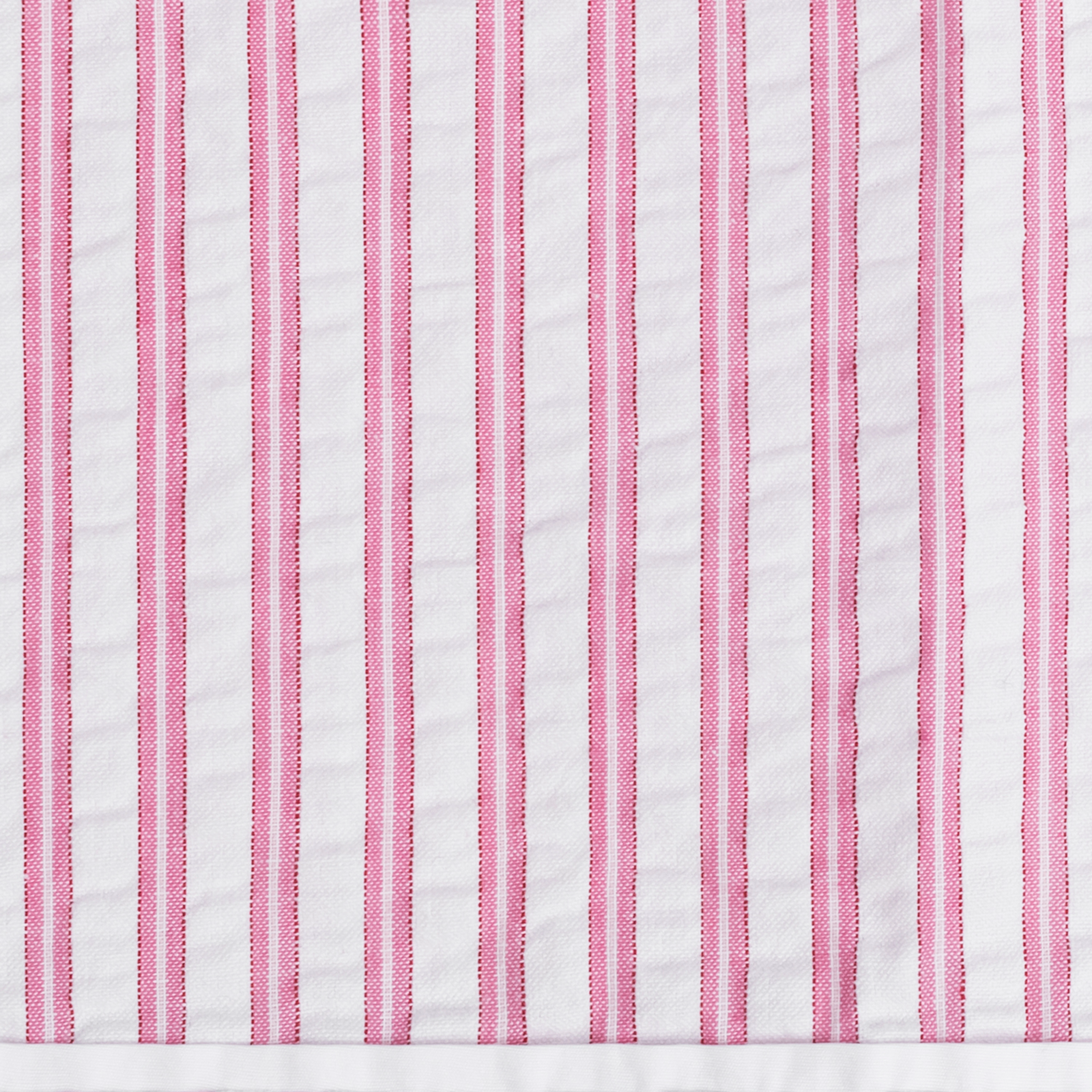 Woman wearing the Matouk Matteo Pajama Shirt in Peony - front view