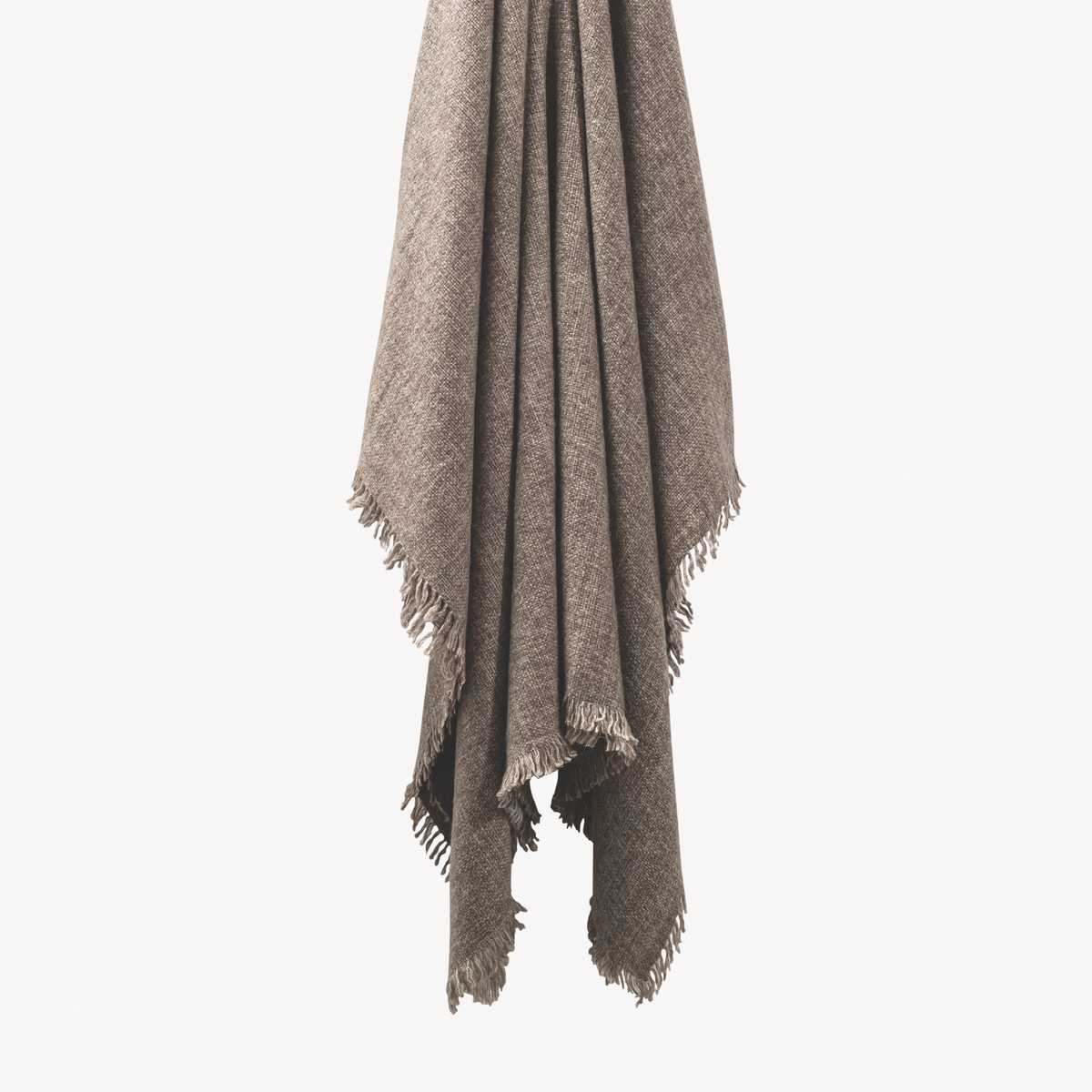 Hanging Matouk Maya Throw in Color Hazelnut