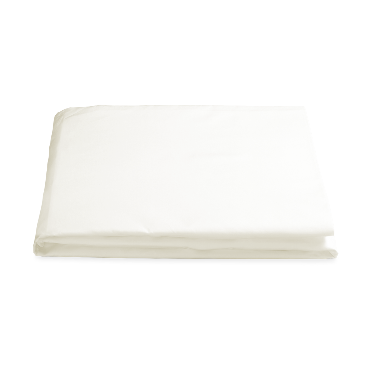 Folded Fitted Sheet of Matouk Milano Hemstitch Bedding in Color Ivory