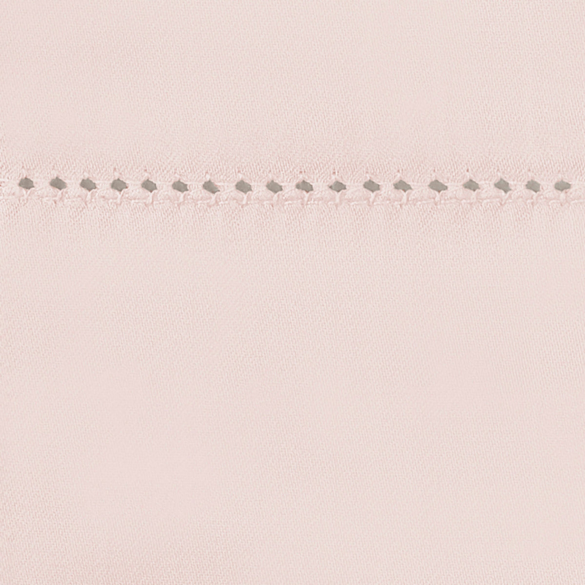Swatch Sample of Matouk Milano Hemstitch Bedding in Color Blush