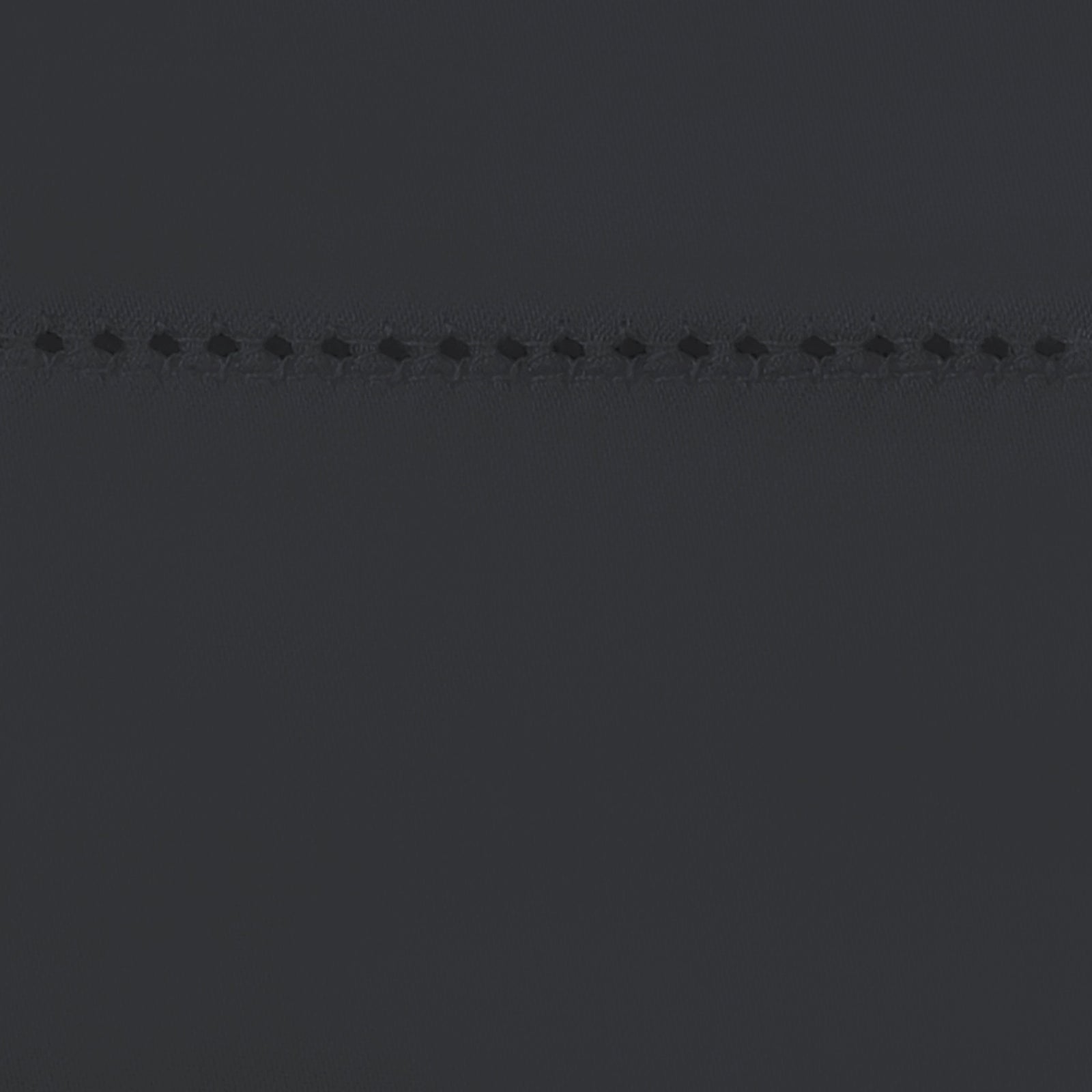 Bed Dressed in Matouk Milano Hemstitch Bedding with Swatch in Color Carbon