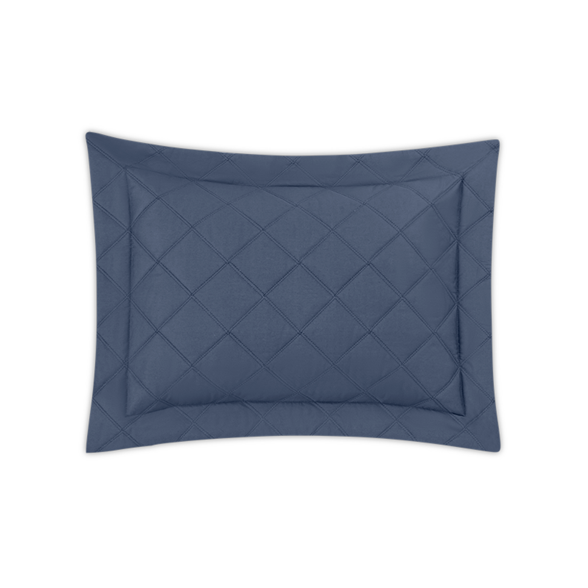 Boudoir Sham of Matouk Milano Quilt Bedding in Color Steel Blue