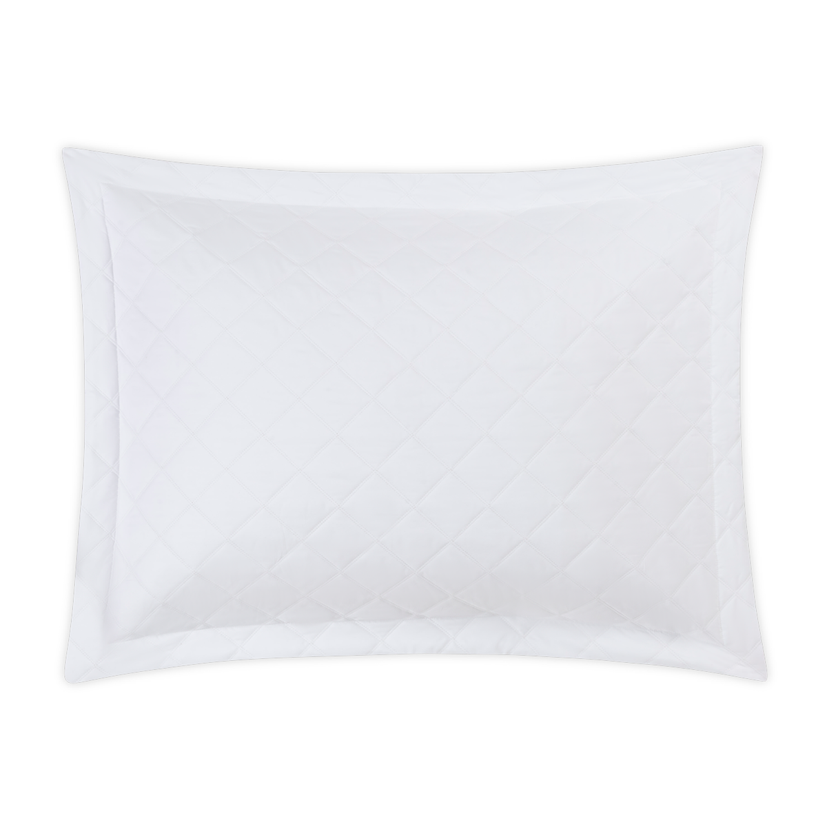 Sham of Matouk Milano Quilt Bedding in Color White