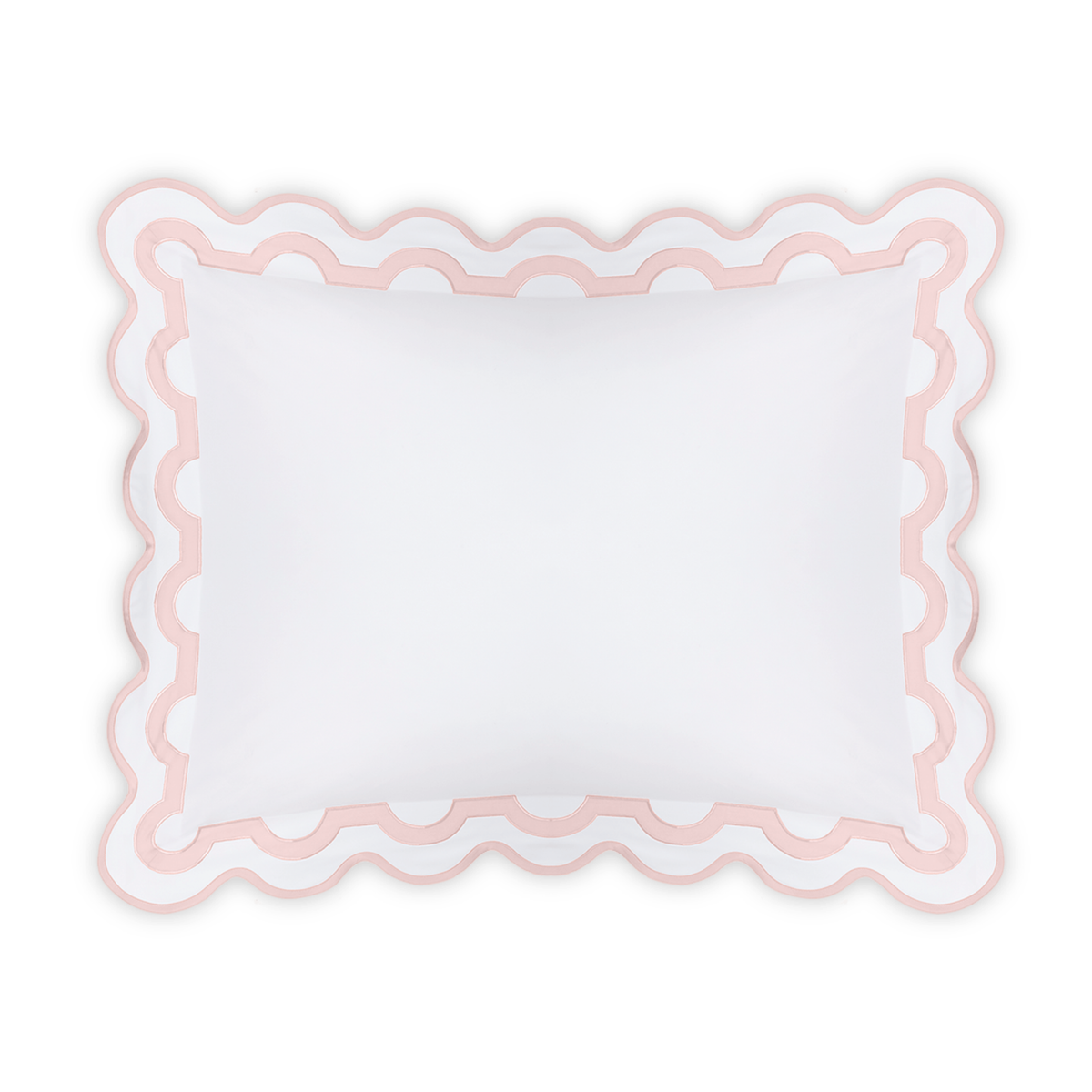Standard Sham of Matouk Mirasol Collection in Pink Color