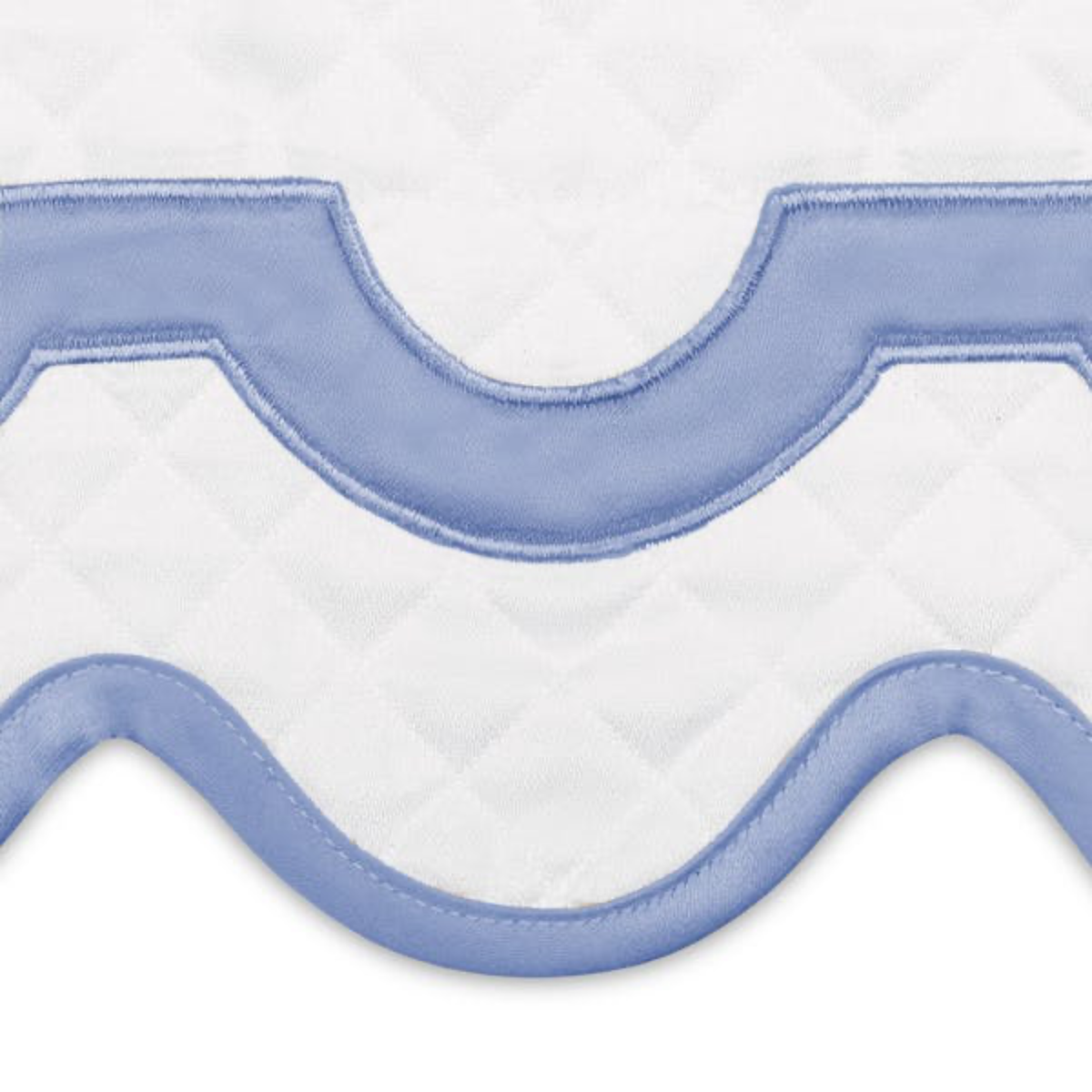 Swatch Sample of Matouk Mirasol Matelassé Bedding in Azure Color