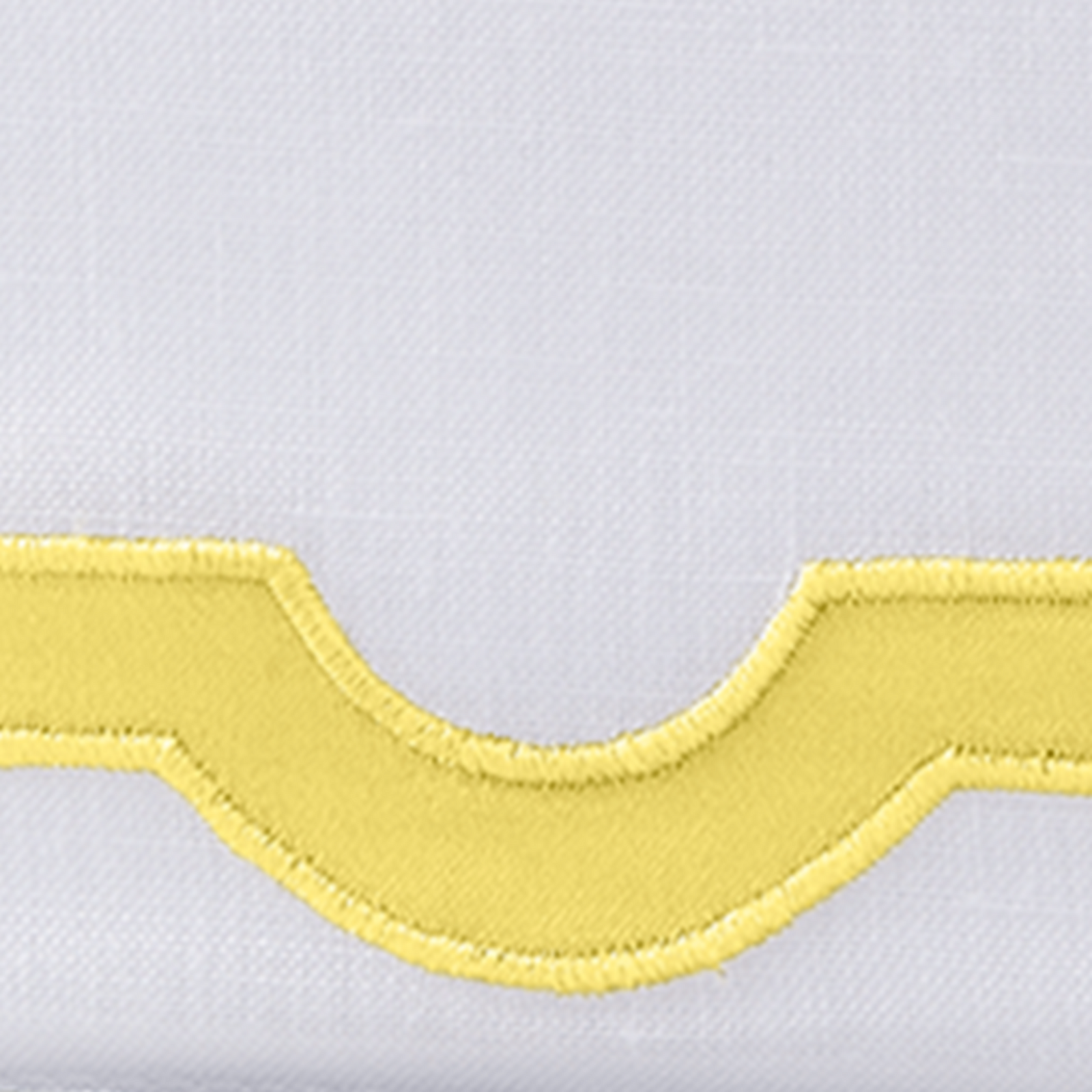 Silo Image of Matouk Mirasol Tissue Box Cover in Lemon Color