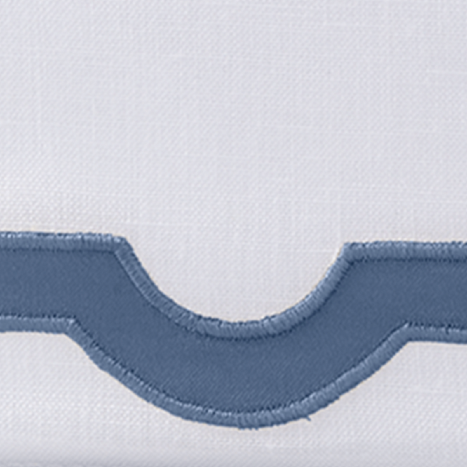 Silo Image of Matouk Mirasol Tissue Box Cover in Steel Blue Color