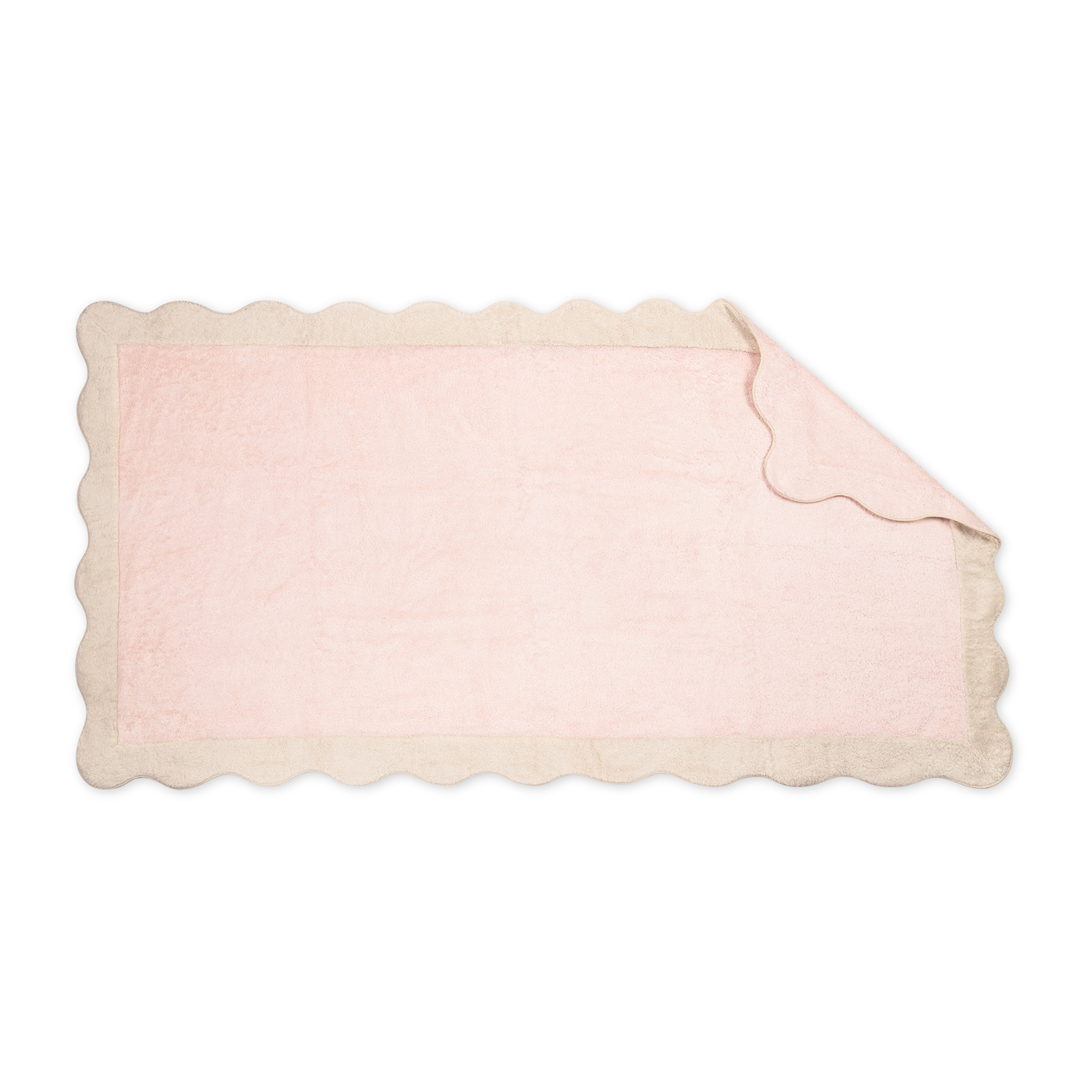 Matouk Neptune Beach Towels in Blush/Sand Color