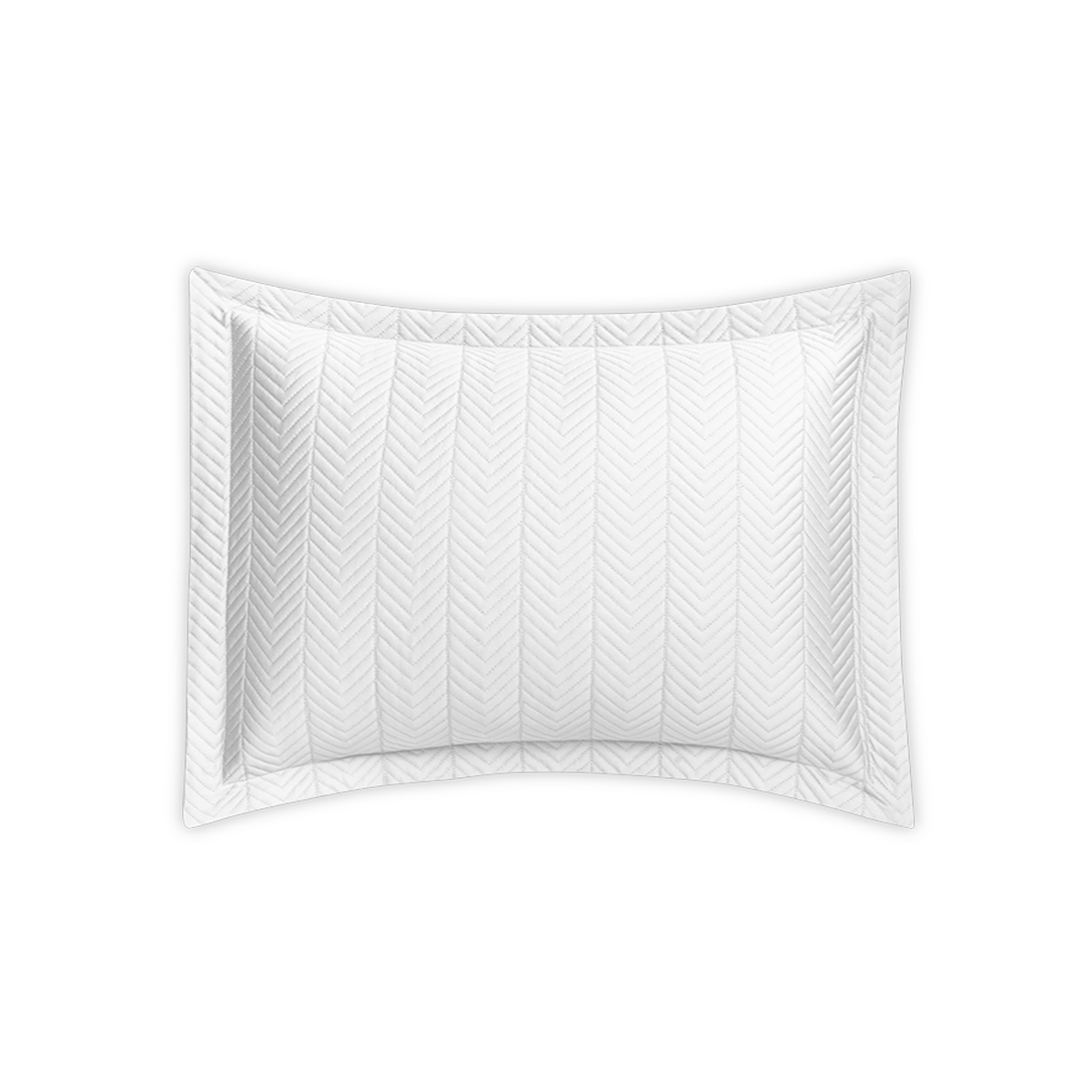 Boudoir Sham of Matouk Netto Bedding in White Color