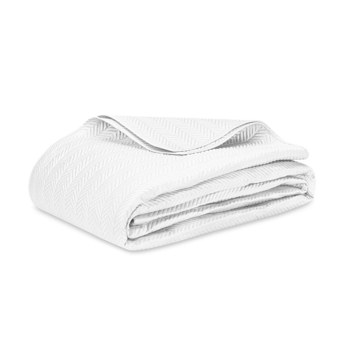 Coverlet of Matouk Netto Bedding in White Color