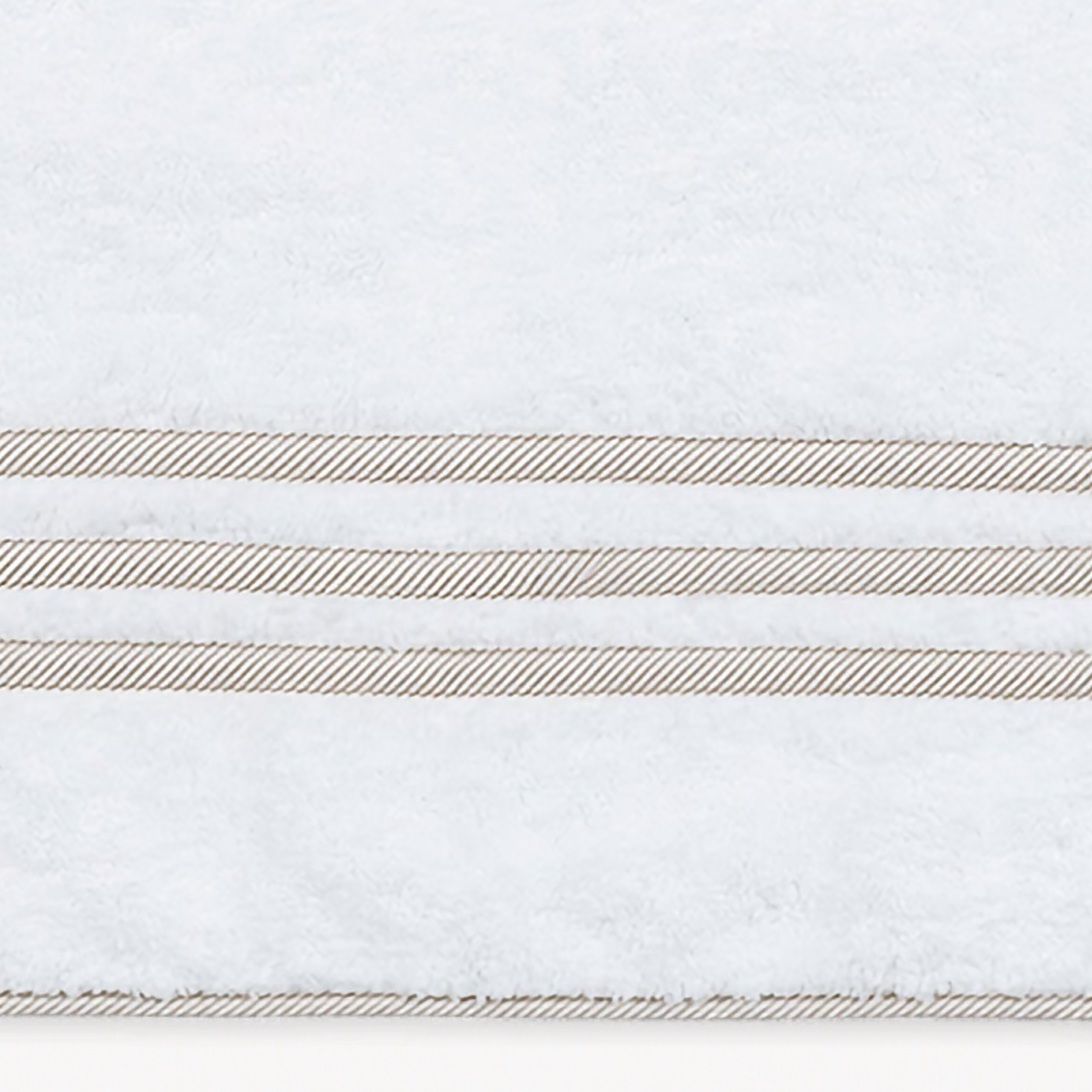 Matouk Newport Bath Towels in Tan Stripe