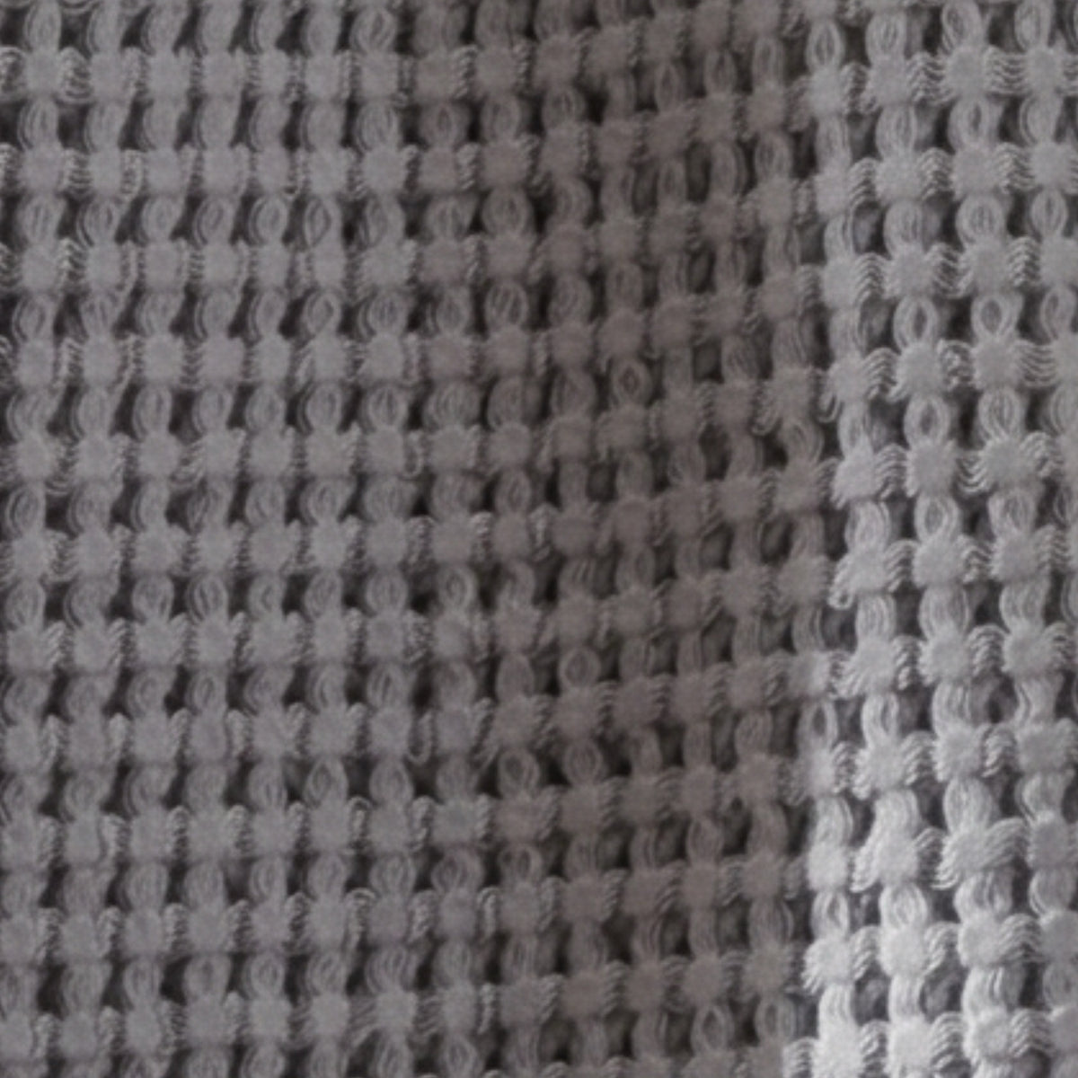 Fabric Closeup of Dove Gray Matouk Nico Bath Towels