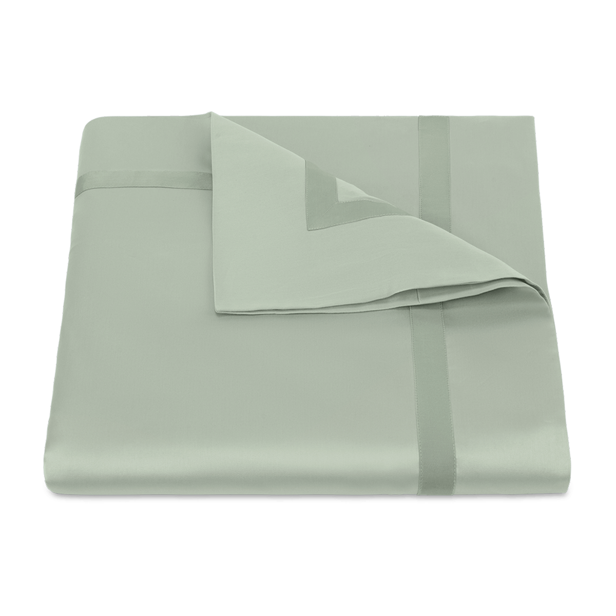 Duvet Cover of Matouk Nocturne Bedding Collection in Color Celadon
