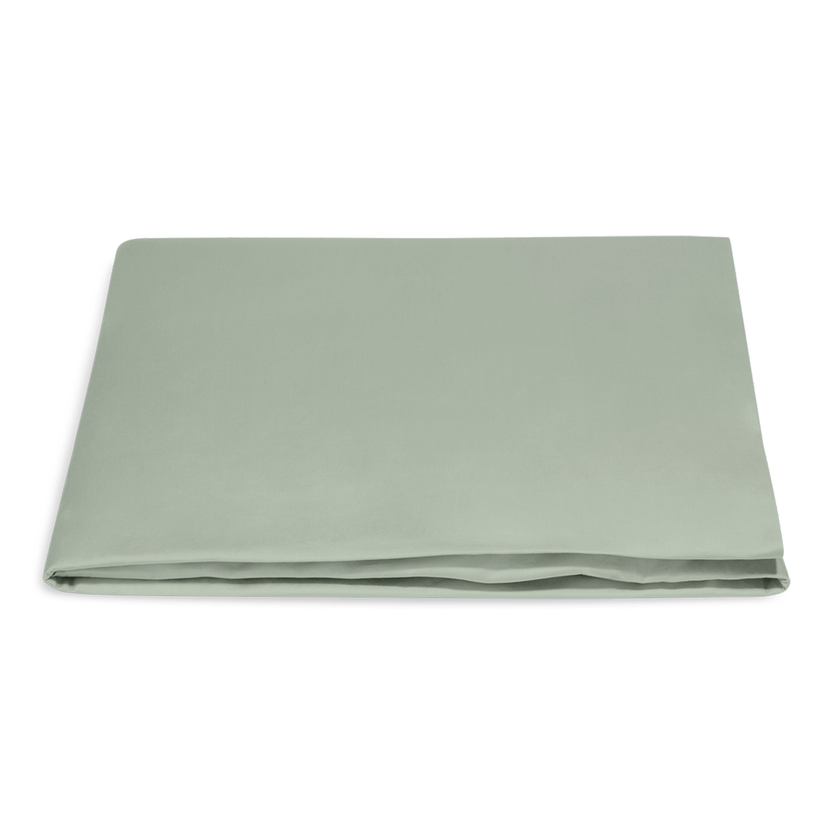 Folded Fitted Sheet of Matouk Nocturne Bedding Collection in Color Celadon