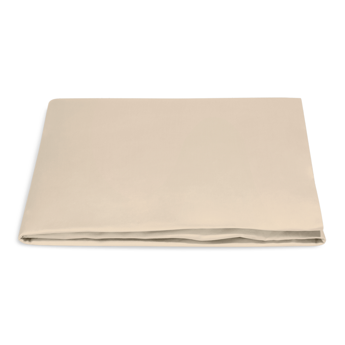 Folded Fitted Sheet of Matouk Nocturne Bedding Collection in Color Dune