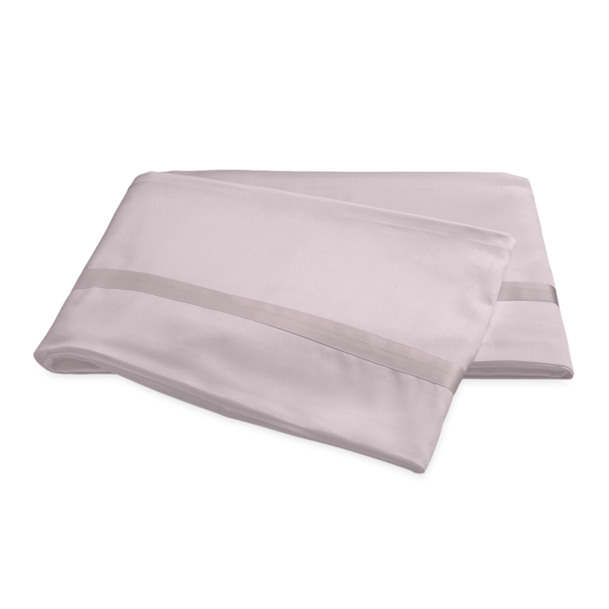Flat Sheet of Matouk Nocturne Bedding Collection in Color Deep Lilac