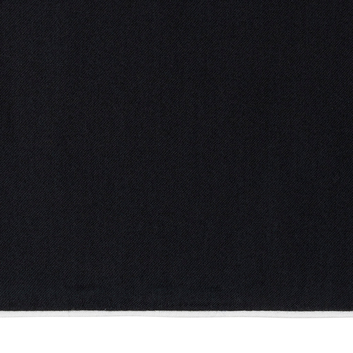 Swatch Sample of Matouk Nocturne Pajama Set in Color Black and Bone