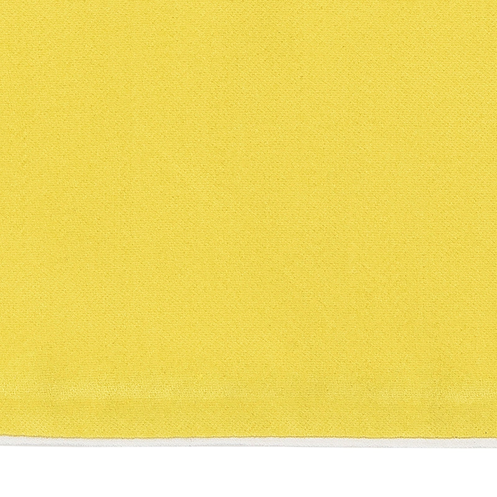 Front View of Model Wearing Matouk Nocturne Pajama Set in Color Lemon and Bone