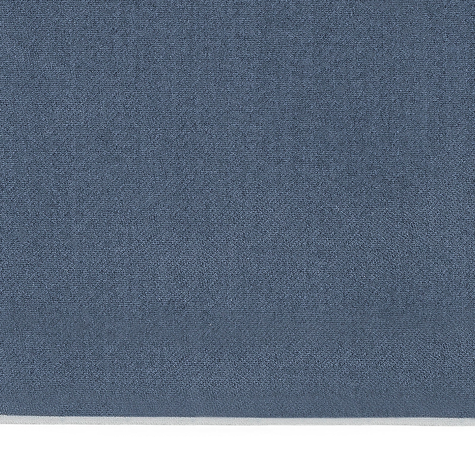 Front View of Model Wearing Matouk Nocturne Pajama Set in Color Steel Blue and Dove