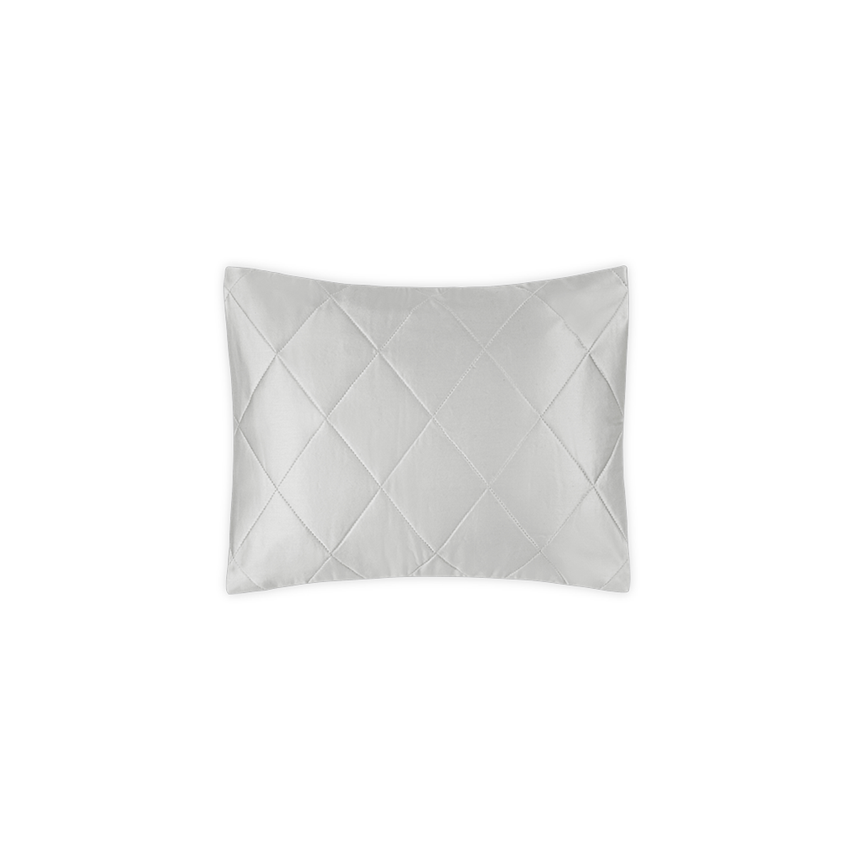 Silo Image of Matouk Nocturne Quilted Bedding Boudoir Sham in Silver