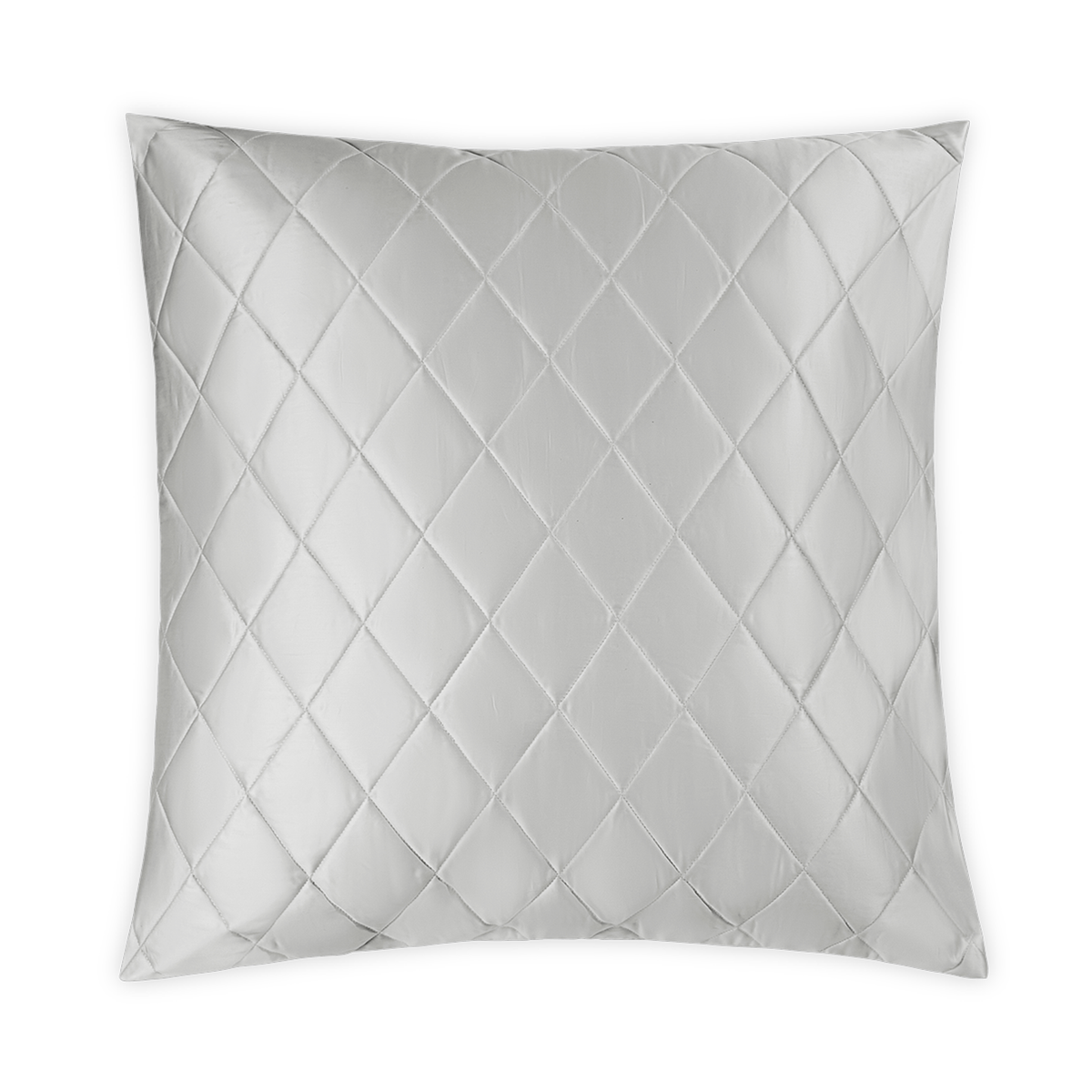 Silo Image of Matouk Nocturne Quilted Bedding Euro Sham in Silver
