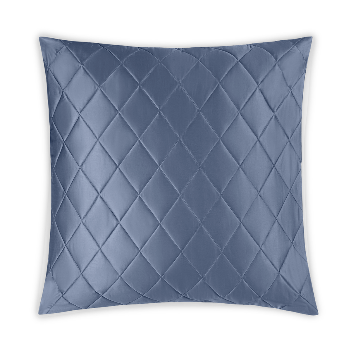Silo Image of Matouk Nocturne Quilted Bedding Euro Sham in Steel Blue
