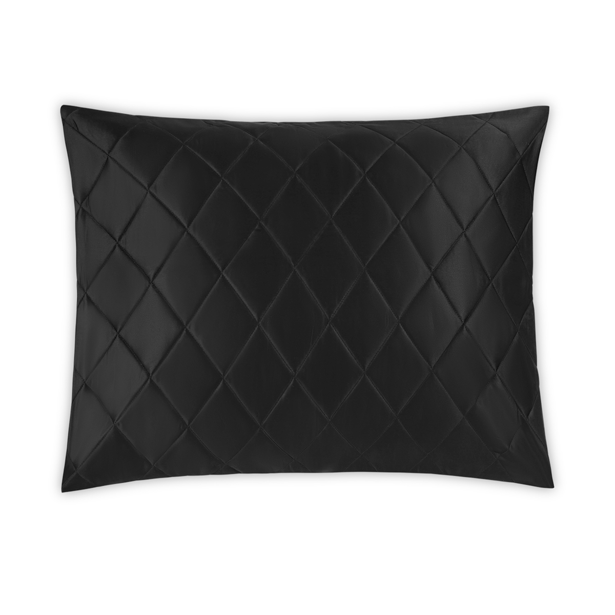 Silo Image of Matouk Nocturne Quilted Bedding Sham in Black Color