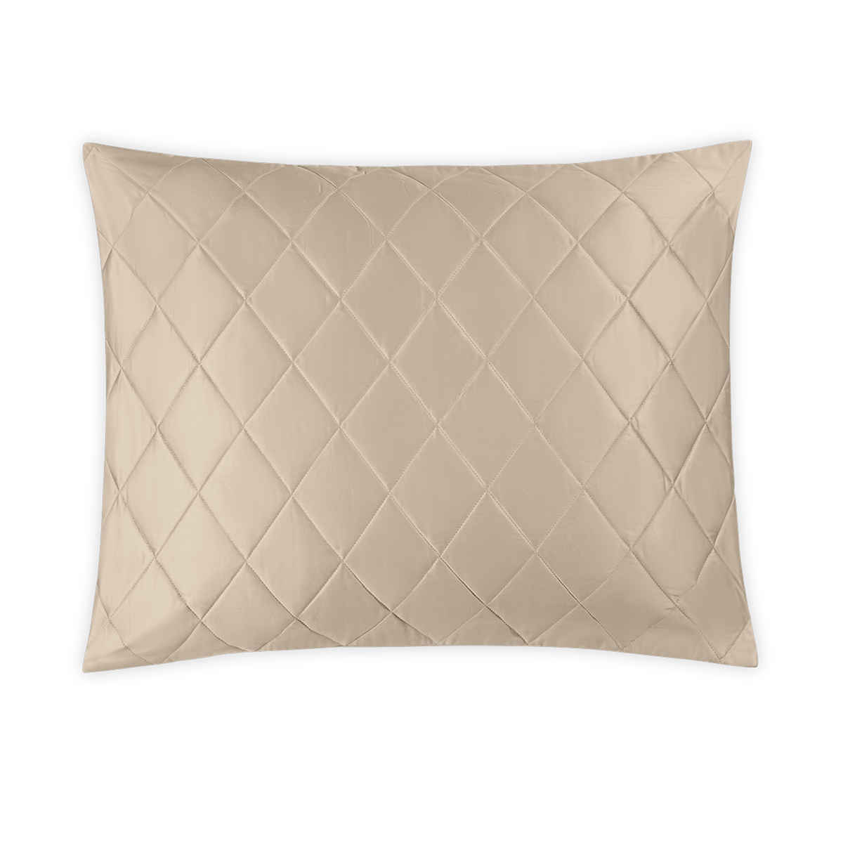 Silo Image of Matouk Nocturne Quilted Bedding Sham in Khaki
