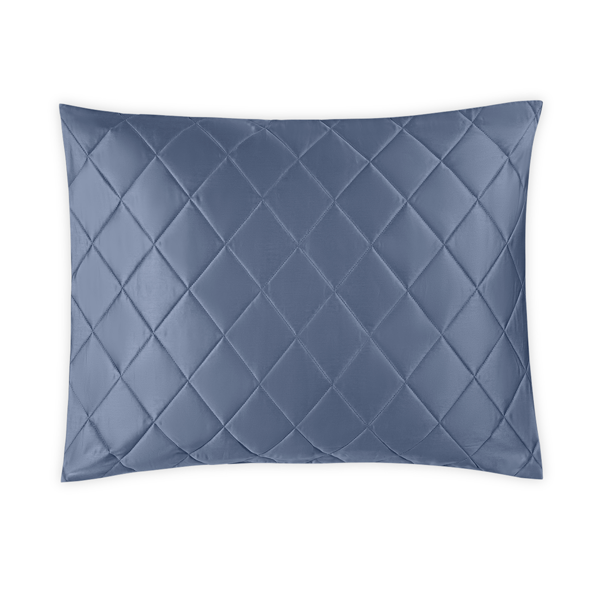 Silo Image of Matouk Nocturne Quilted Bedding Sham in Steel Blue