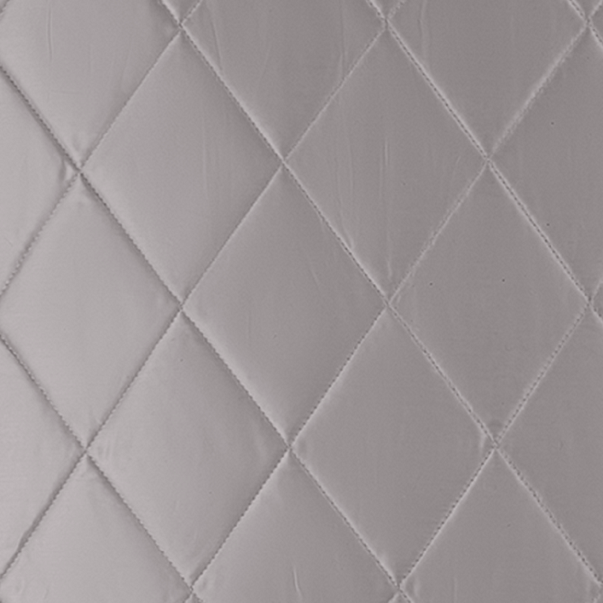 Detail Closeup of Matouk Nocturne Quilted Bedding Swatch in Platinum