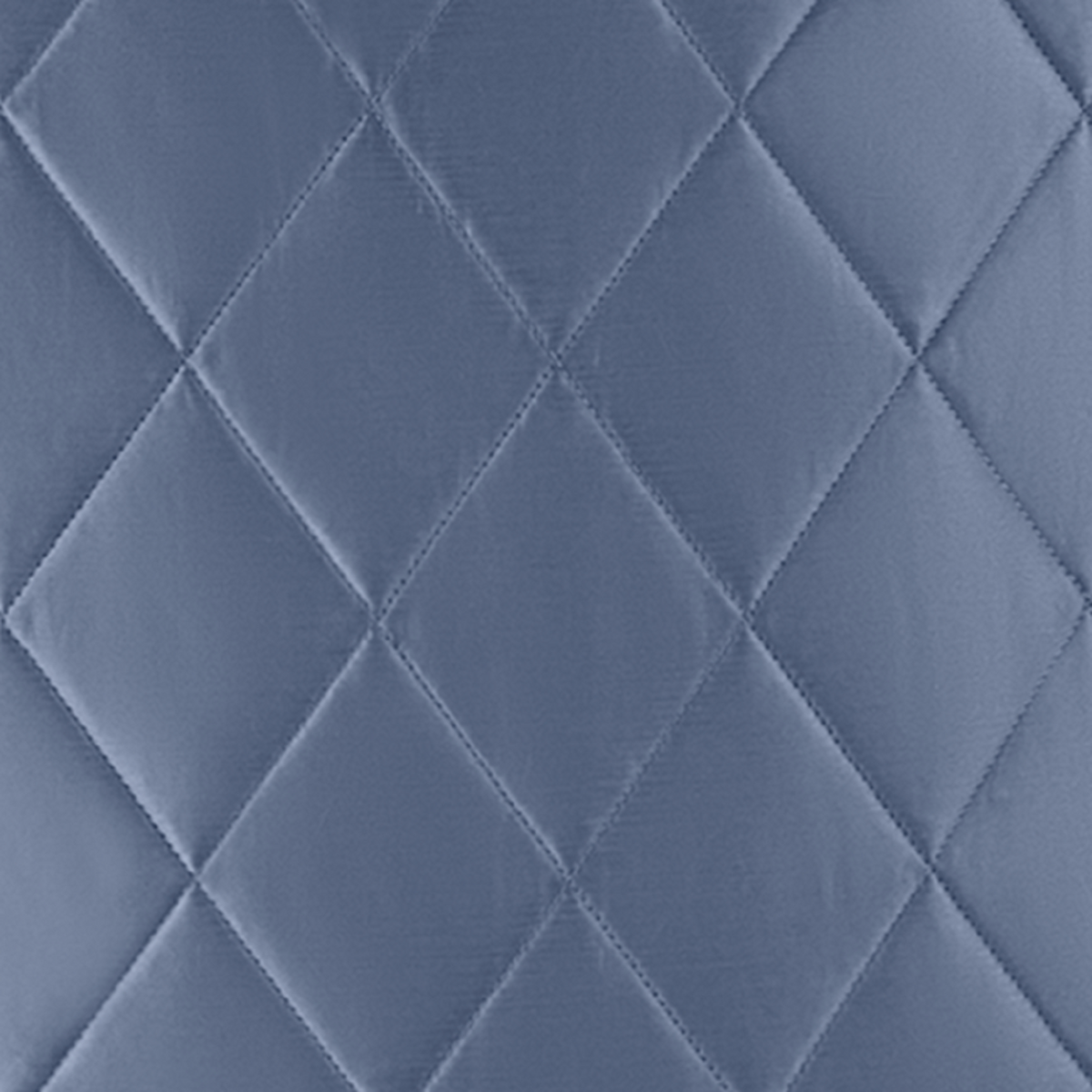 Detail Closeup of Matouk Nocturne Quilted Bedding Swatch in Steel Blue