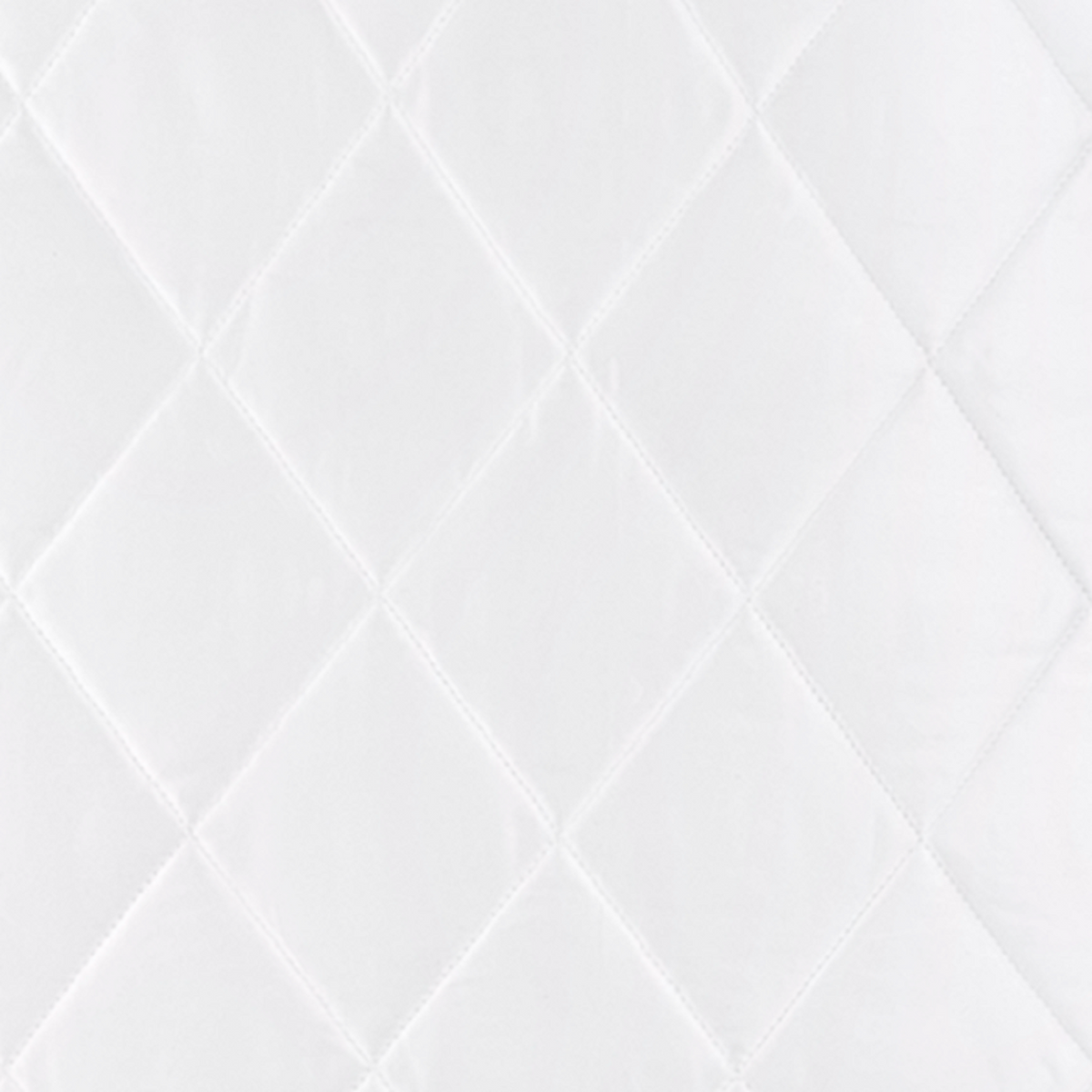 Detail Closeup of Matouk Nocturne Quilted Bedding Swatch in White