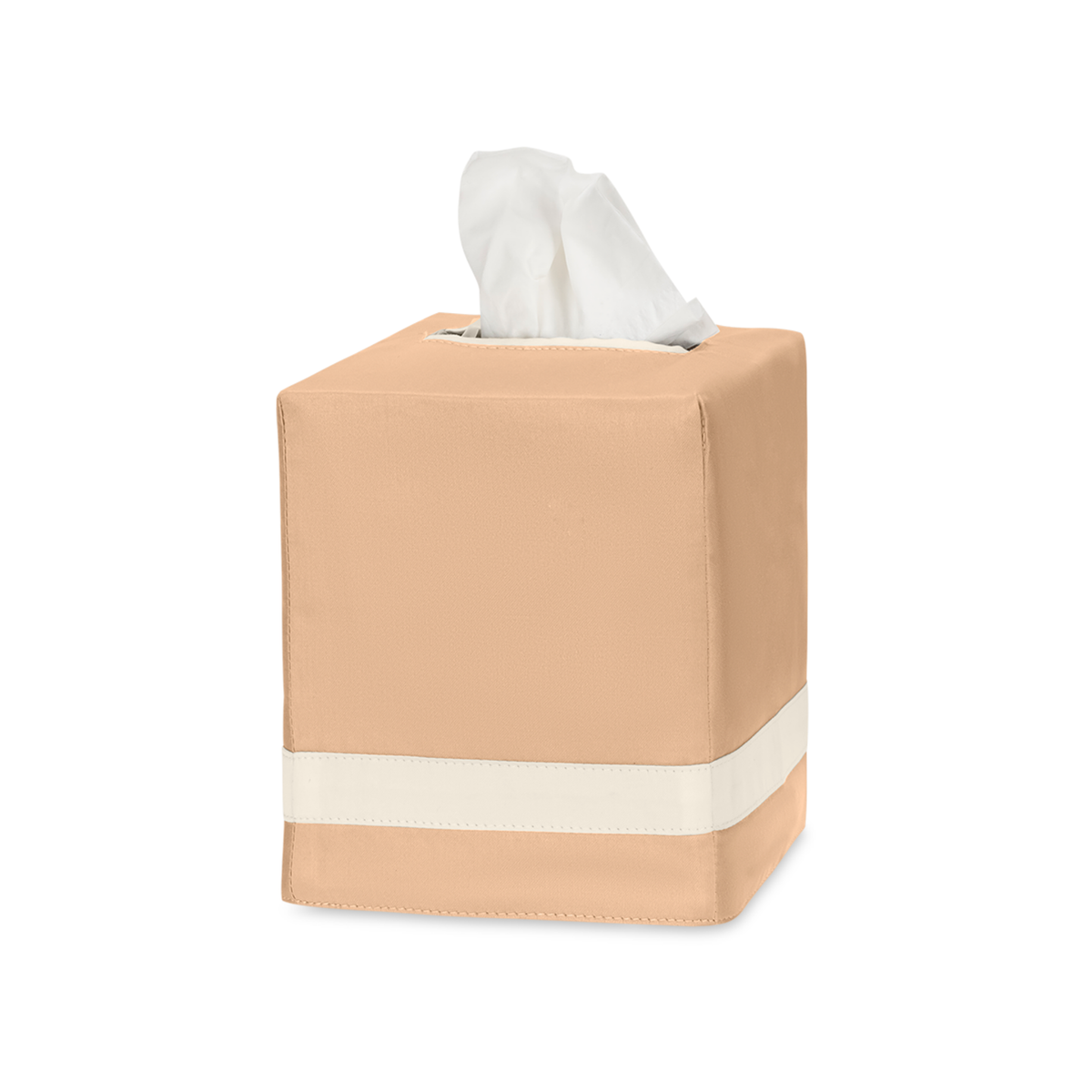 Matouk Nocturne Tissue Box Cover in Ambrosia and Ivory