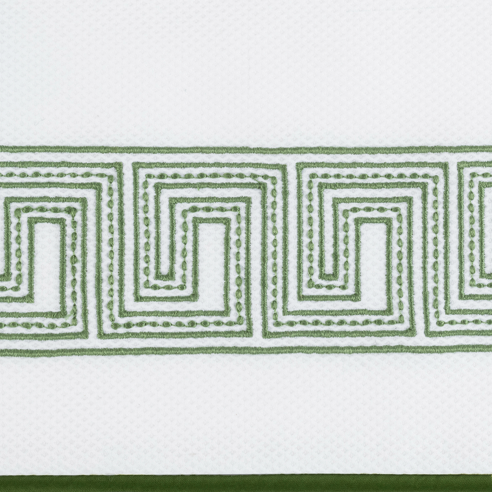 Sham Silo of Matouk Ophelia Pique Bedding in Clover